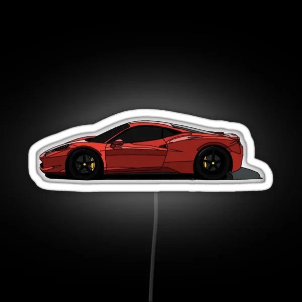 Ferrari 488 GTB Supercar RGB Neon Sign