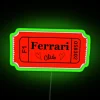 Ferrari Club Ticket RGB Neon Sign - Image 3