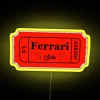 Ferrari Club Ticket RGB Neon Sign - Image 5