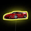 Ferrari F 40 F40 Red RGB Neon Sign - Image 6