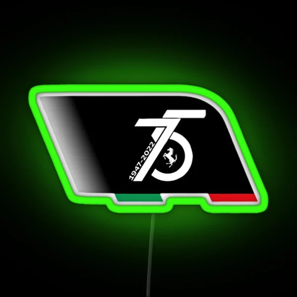 Ferrari F1 75 Years F1 2022 RGB Neon Sign