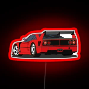 Ferrari F40 LM RGB Neon Sign