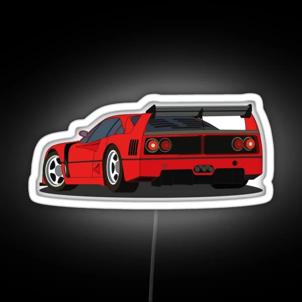 Ferrari F40 LM RGB Neon Sign