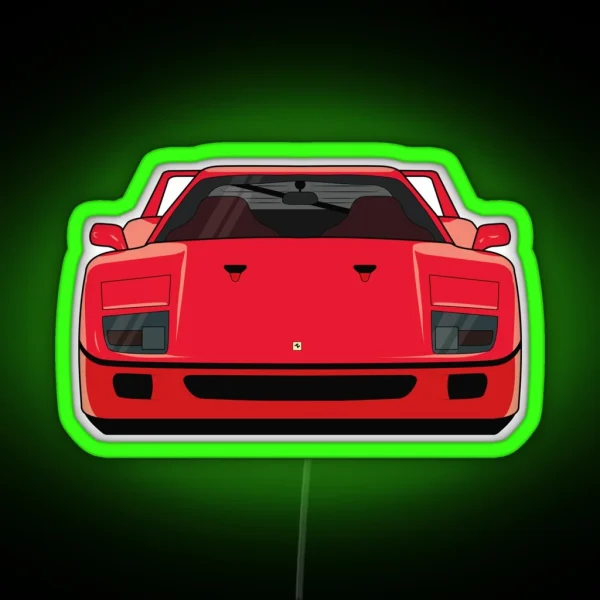 Ferrari F40 RGB Neon Sign