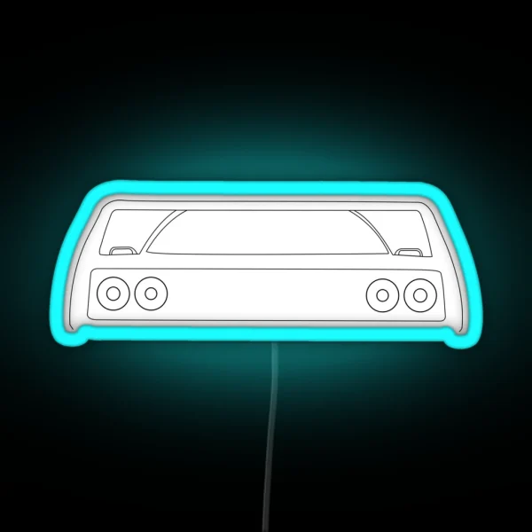 Ferrari F40 Silhouette Black RGB Neon Sign