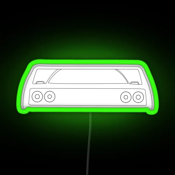 Ferrari F40 Silhouette Black RGB Neon Sign