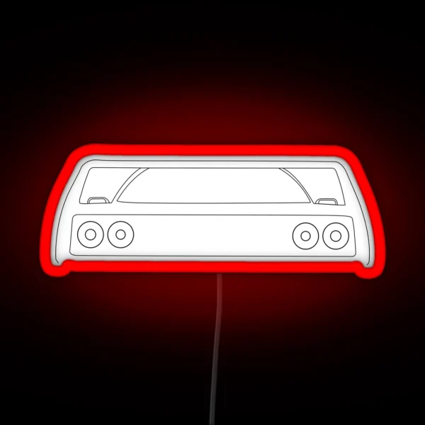 Ferrari F40 Silhouette Black RGB Neon Sign