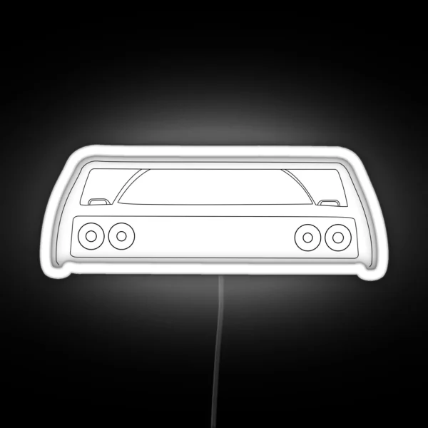 Ferrari F40 Silhouette Black RGB Neon Sign