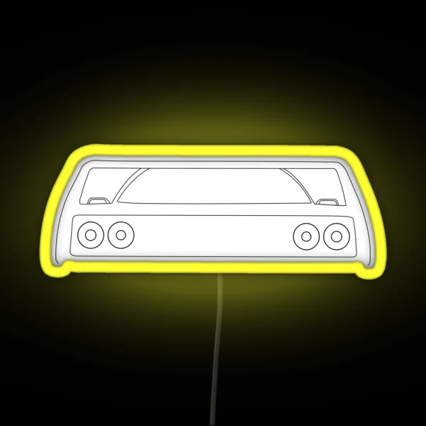 Ferrari F40 Silhouette Black RGB Neon Sign