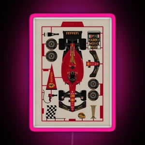 Ferrari Poster RGB Neon Sign