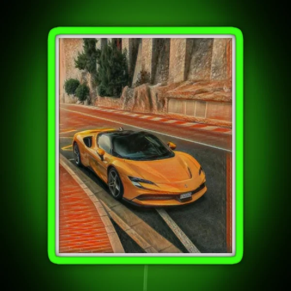 Ferrari SF90 RGB Neon Sign