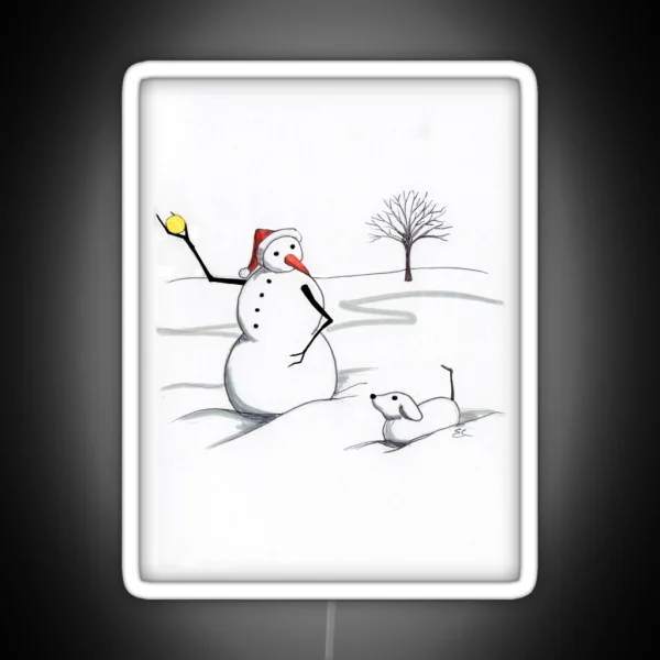 Fetch Snowy Fetch RGB Neon Sign