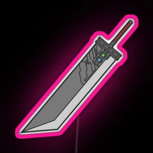 FF7 Remake Buster Sword RGB Neon Sign