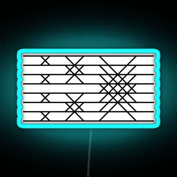 FFT Butterfly Diagram RGB Neon Sign
