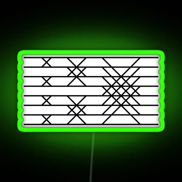 FFT Butterfly Diagram RGB Neon Sign