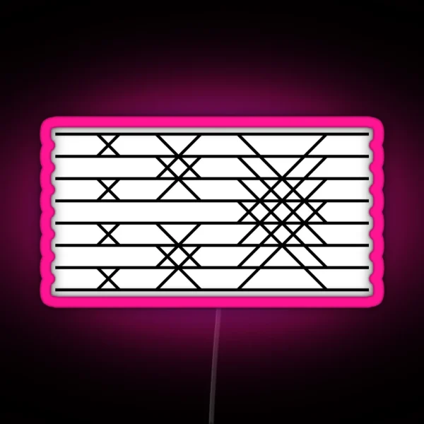FFT Butterfly Diagram RGB Neon Sign