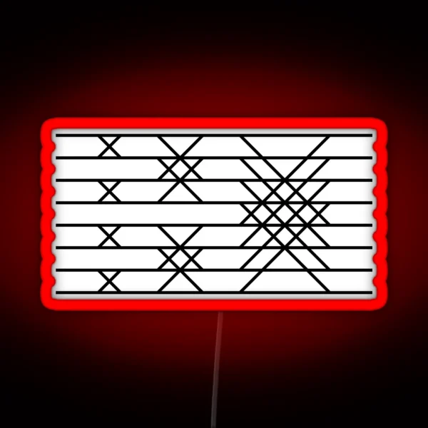 FFT Butterfly Diagram RGB Neon Sign