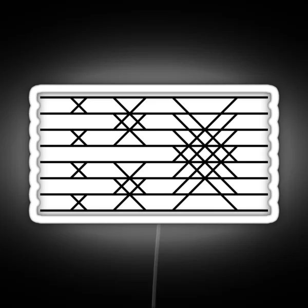 FFT Butterfly Diagram RGB Neon Sign
