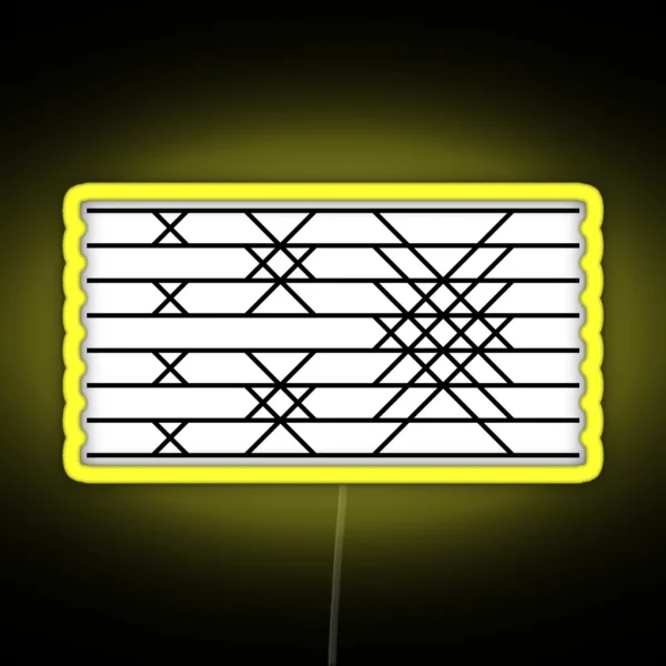 FFT Butterfly Diagram RGB Neon Sign