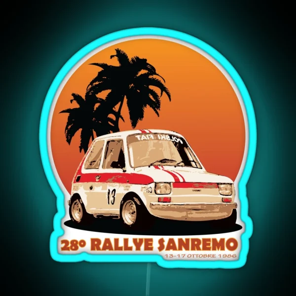 Fiat 126p RGB Neon Sign