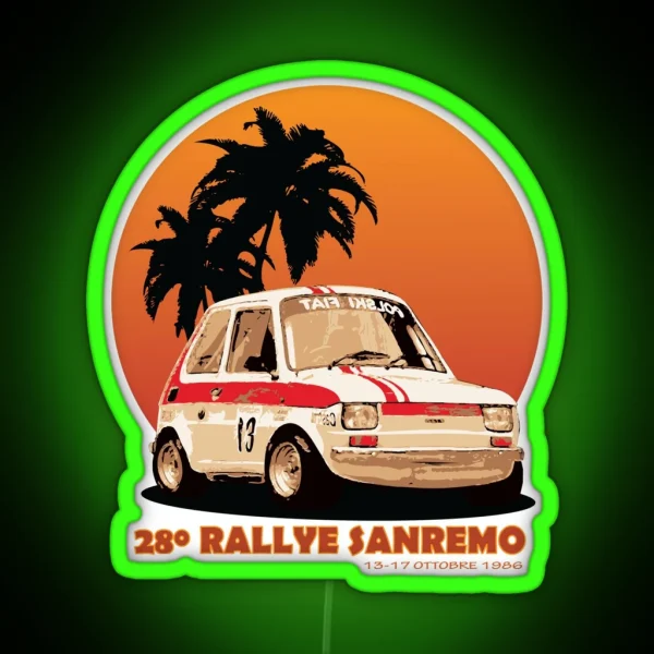 Fiat 126p RGB Neon Sign