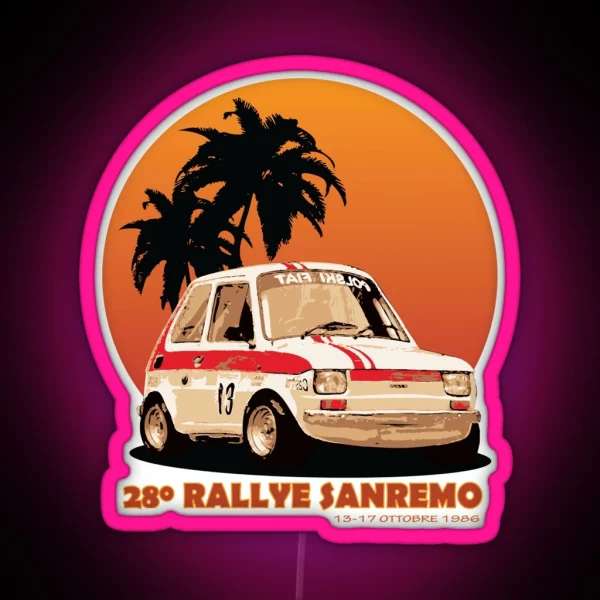 Fiat 126p RGB Neon Sign