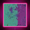 Fiber Art Purple Teal Blue Green Abstract From Fabric With Digital Changes RGB Neon Sign - Image 6