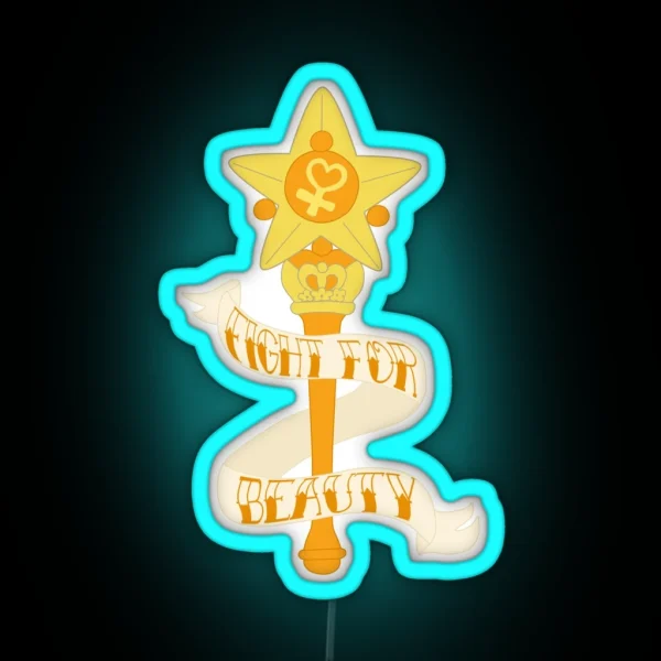 Fight For BEAUTY RGB Neon Sign