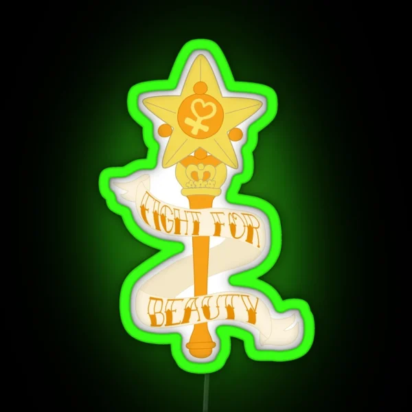 Fight For BEAUTY RGB Neon Sign