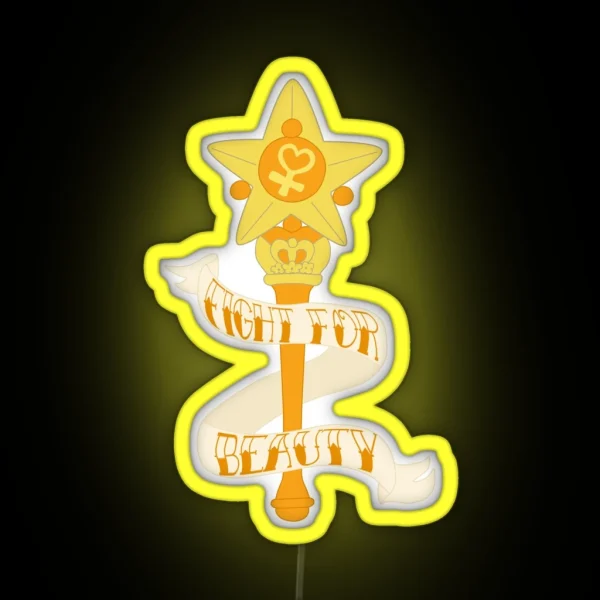 Fight For BEAUTY RGB Neon Sign