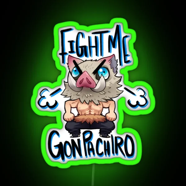 Fight Me RGB Neon Sign
