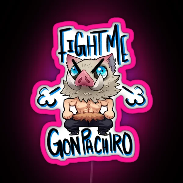 Fight Me RGB Neon Sign
