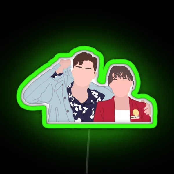 Fight My Way Park Seo Joon And Kim Ji Won RGB Neon Sign