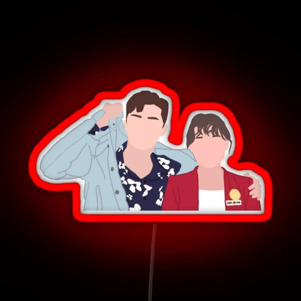 Fight My Way Park Seo Joon And Kim Ji Won RGB Neon Sign