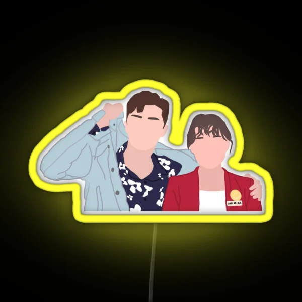 Fight My Way Park Seo Joon And Kim Ji Won RGB Neon Sign
