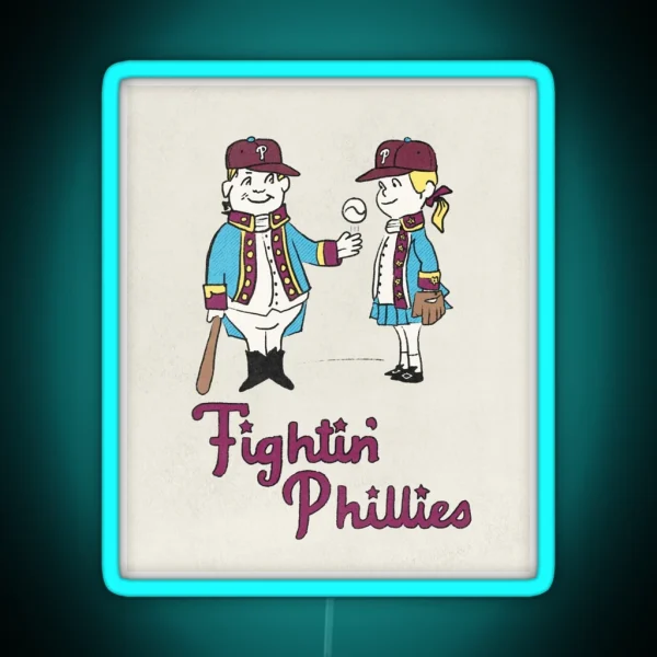 Fightin Phillies RGB Neon Sign