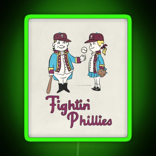 Fightin Phillies RGB Neon Sign