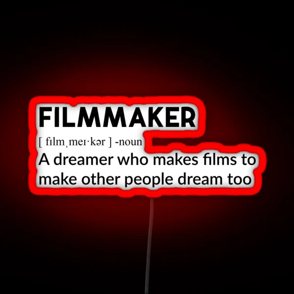 FILMMAKER DEFINITION RGB Neon Sign