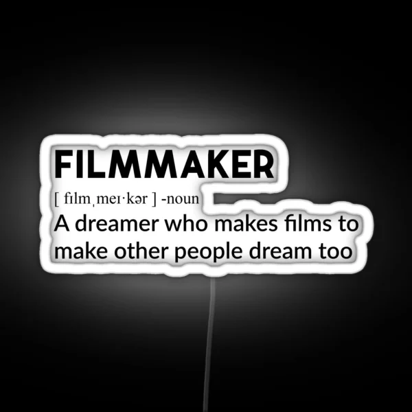 FILMMAKER DEFINITION RGB Neon Sign