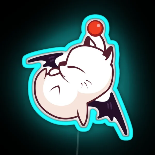 Final Fantasy Moogle Kupo RGB Neon Sign