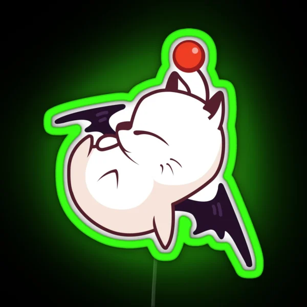 Final Fantasy Moogle Kupo RGB Neon Sign