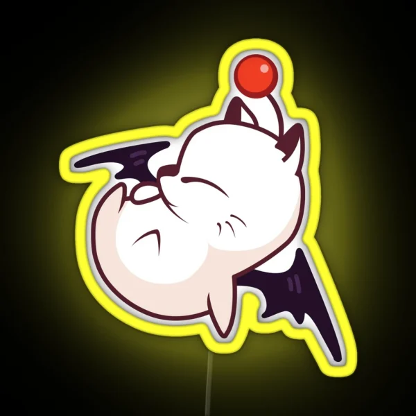 Final Fantasy Moogle Kupo RGB Neon Sign