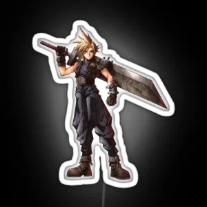 Final Fantasy VII Cloud RGB Neon Sign