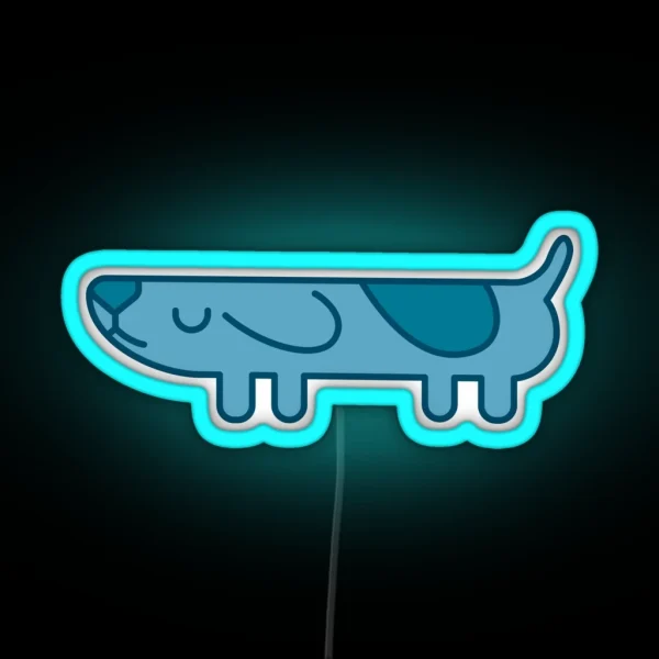 Find The Long Dog RGB Neon Sign