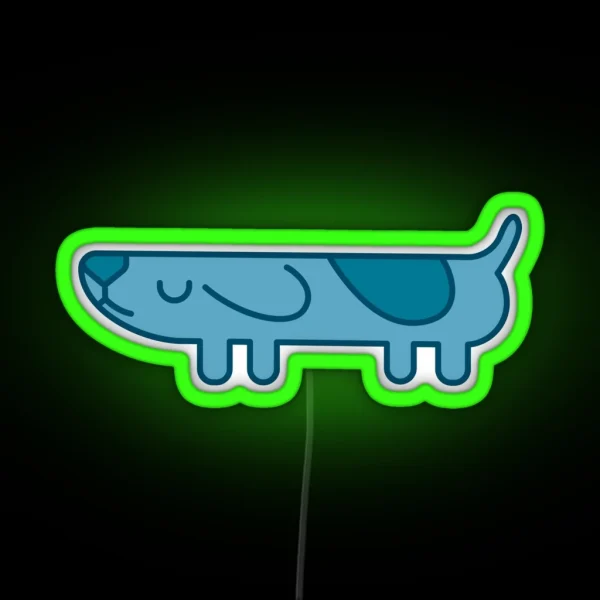 Find The Long Dog RGB Neon Sign