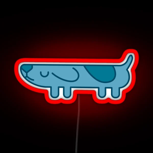 Find The Long Dog RGB Neon Sign