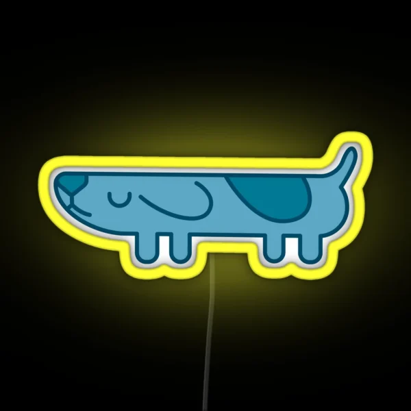Find The Long Dog RGB Neon Sign