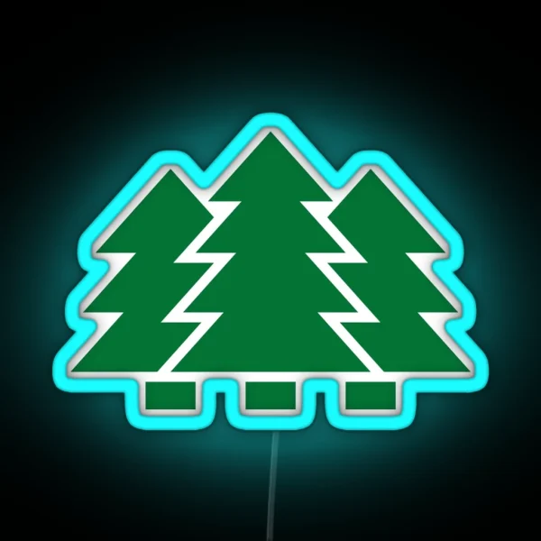 Fir Forest Fir Tree Fir RGB Neon Sign