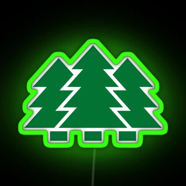 Fir Forest Fir Tree Fir RGB Neon Sign