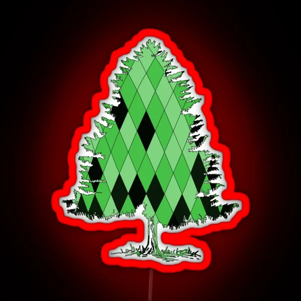 Fir Tree RGB Neon Sign